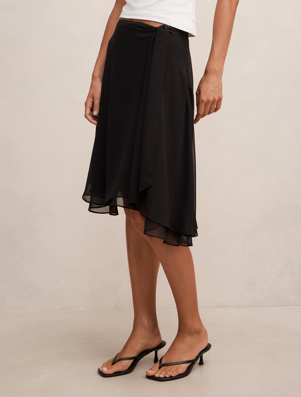 Rae Tie Midi Skirt