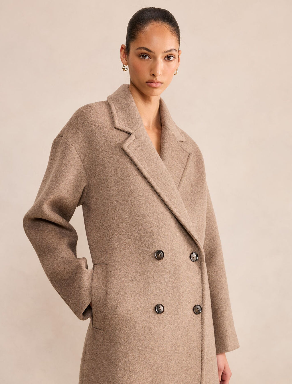 Lila Oversize Coat Mushroom