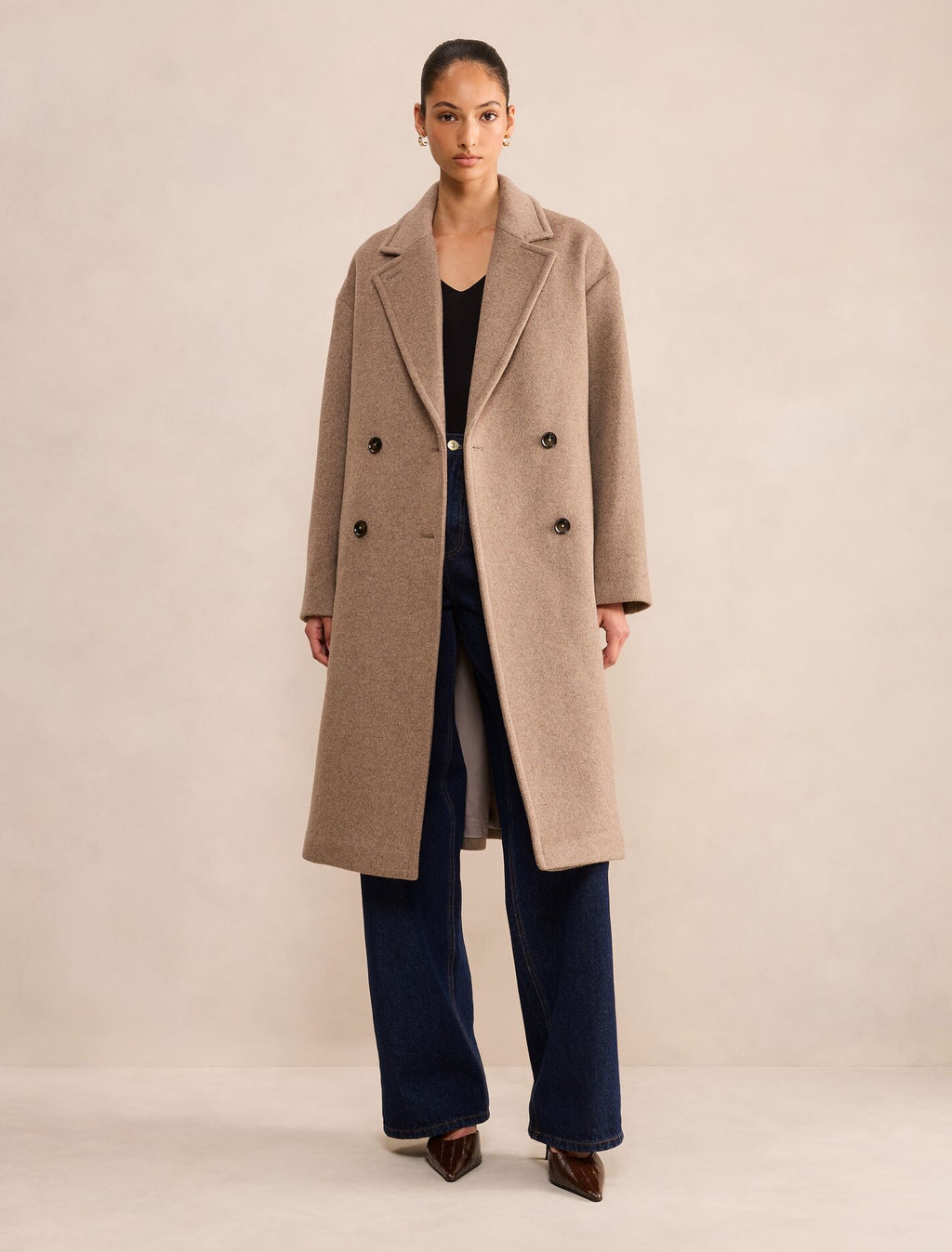 Lila Oversize Coat Mushroom