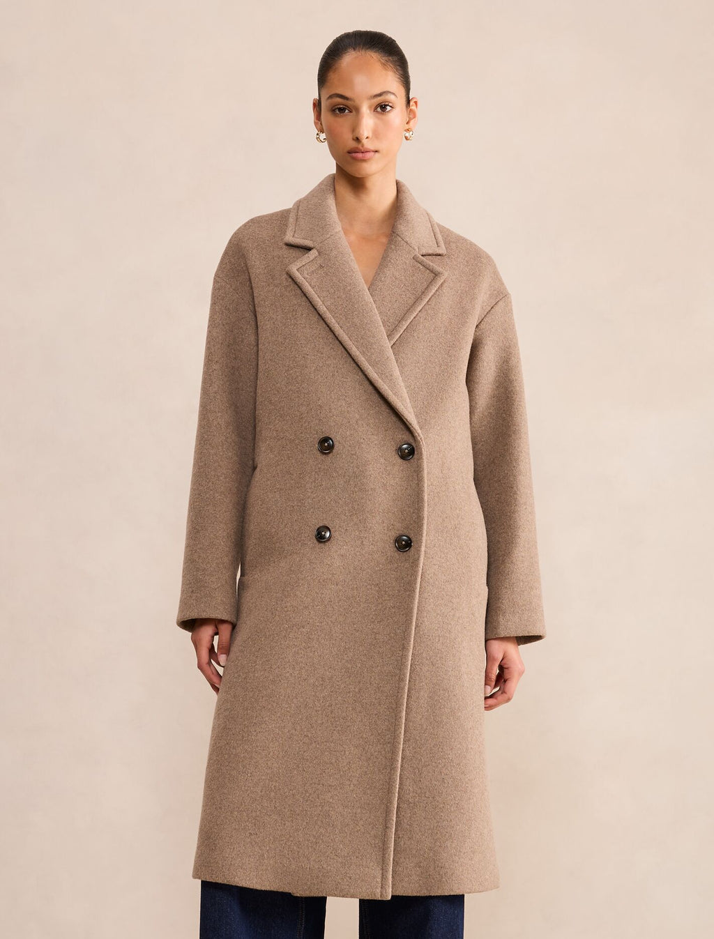 Lila Oversize Coat Mushroom