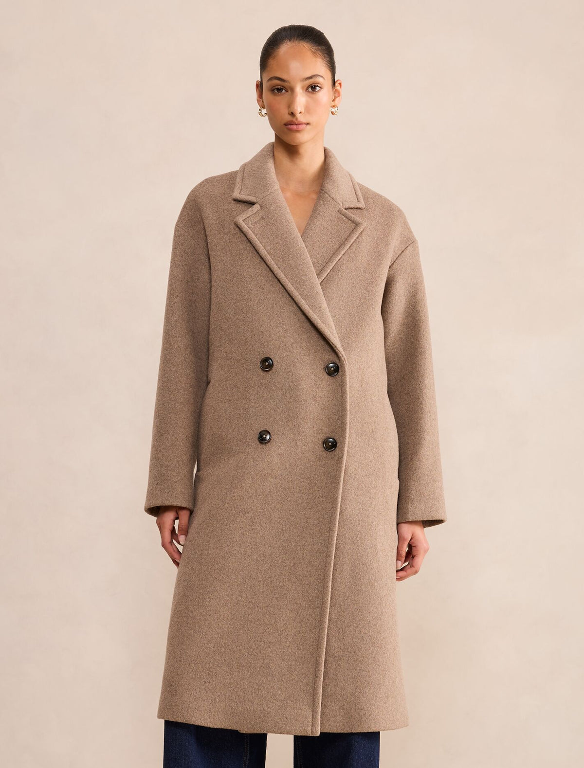 Lila Oversize Coat Mushroom