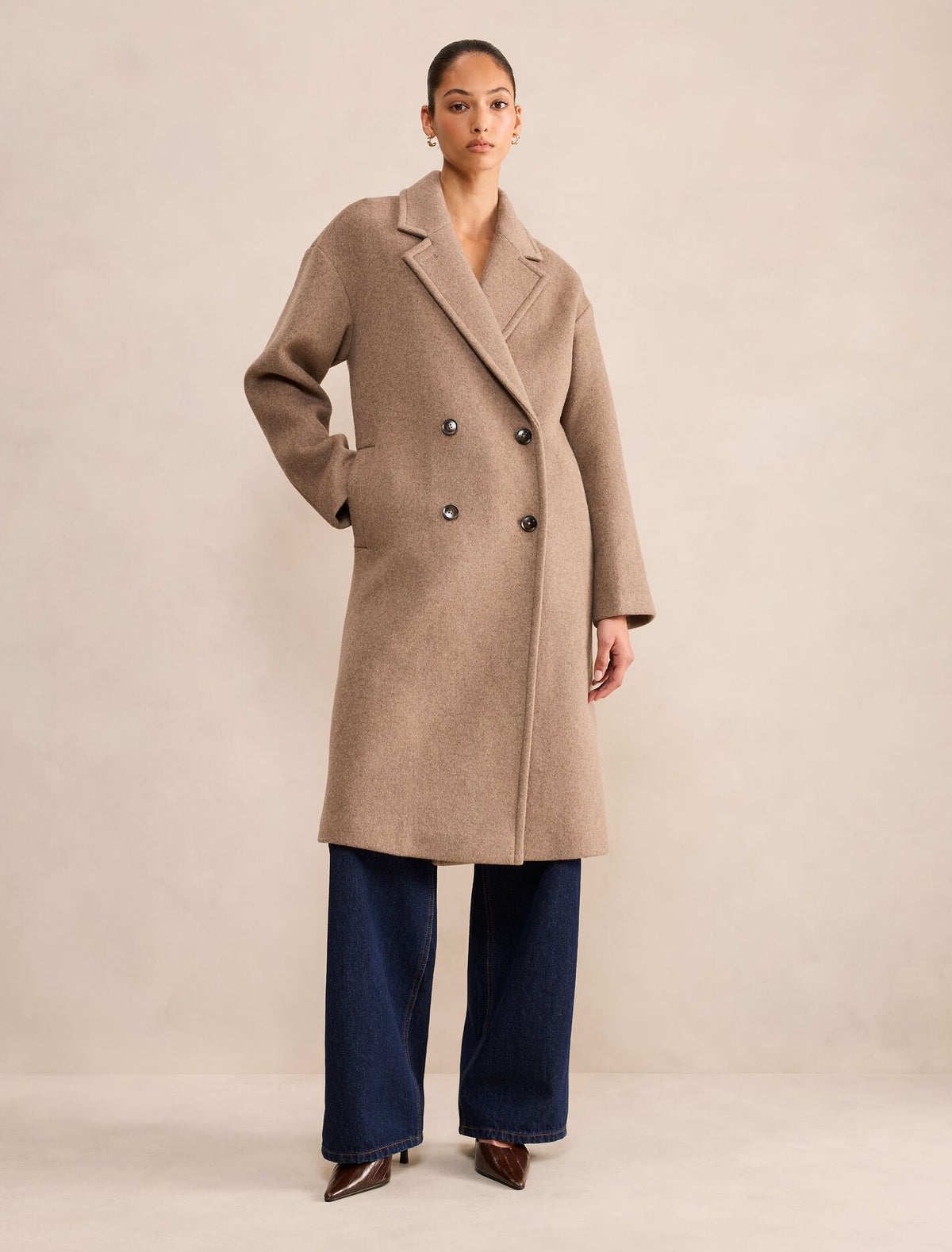 Lila Oversize Coat Mushroom