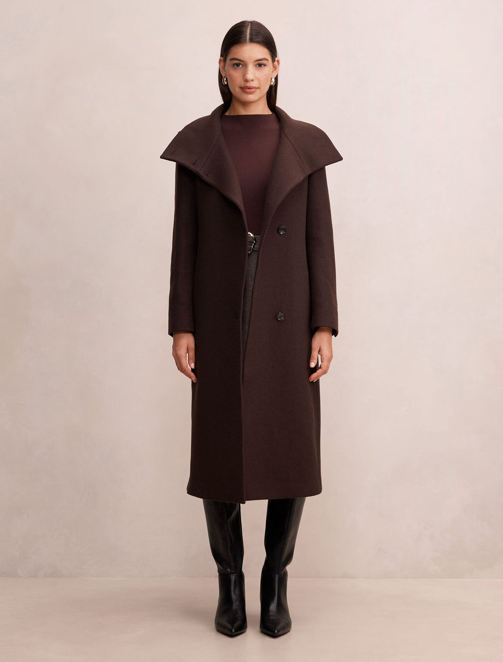 Rue Funnel Neck Coat