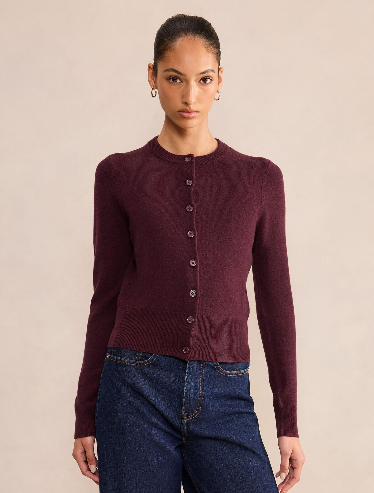 Haisley Merino Blend Knit Cardigan