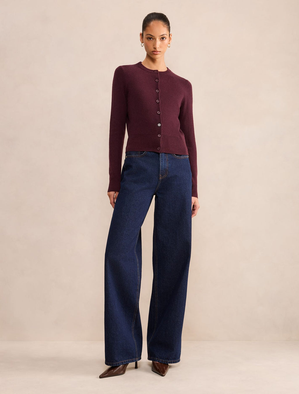 Haisley Merino Blend Knit Cardigan