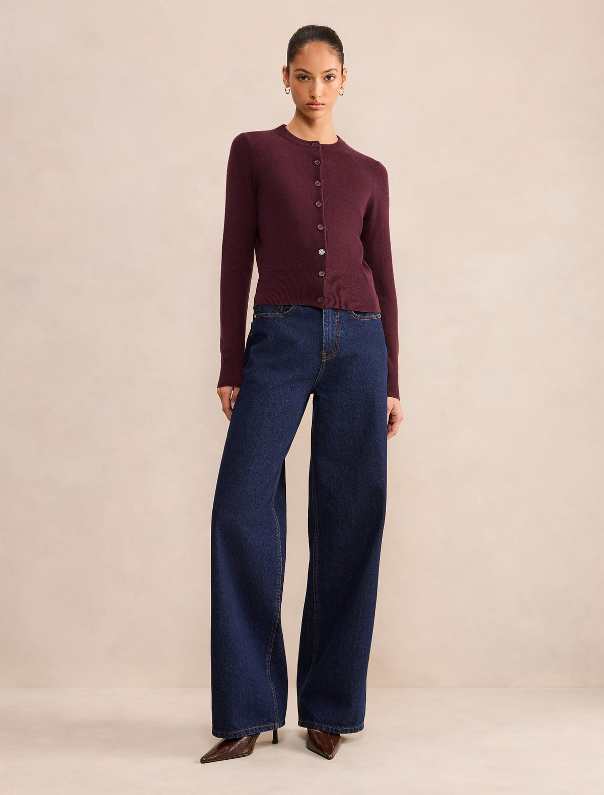Haisley Merino Blend Knit Cardigan