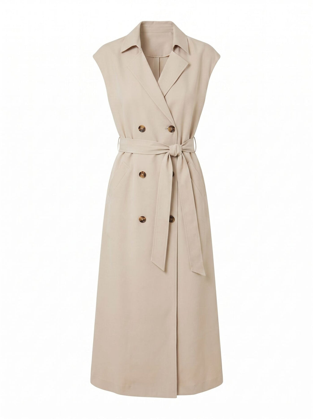 Elsa Sleeveless Trench Midi Dress