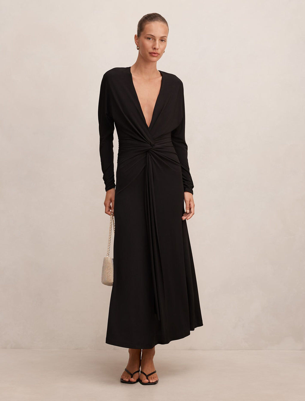 Solana Draped Maxi Dress