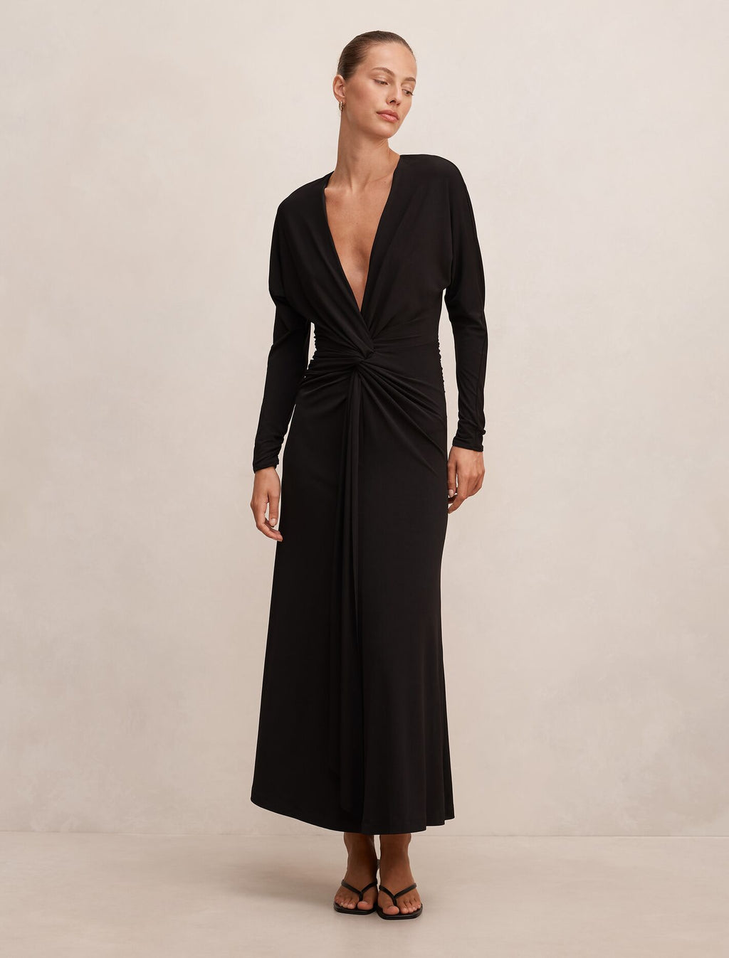 Solana Draped Maxi Dress