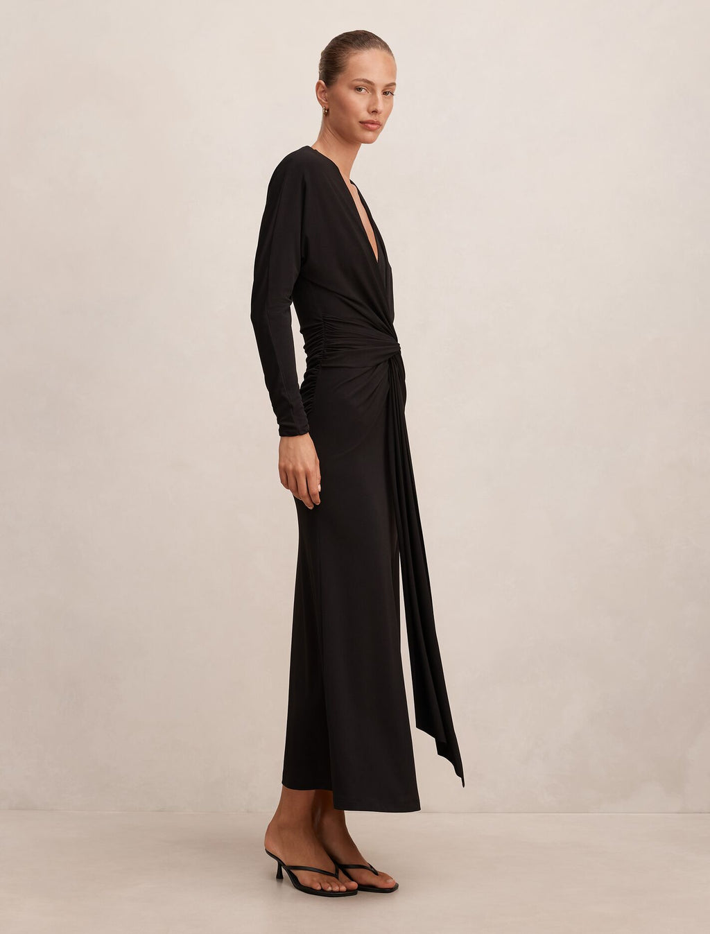 Solana Draped Maxi Dress
