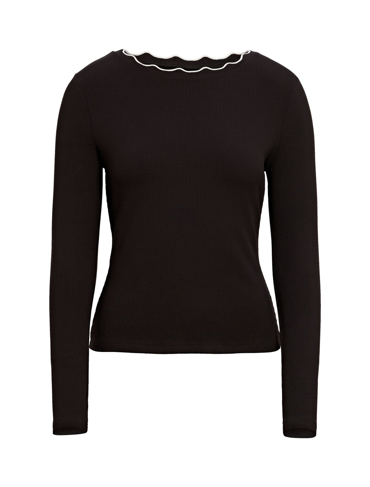 Rebecca Scallop Long Sleeve Top