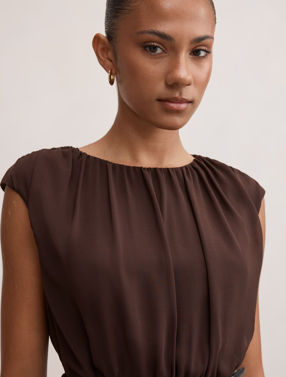Quinn Gathered Bodice Mini Dress