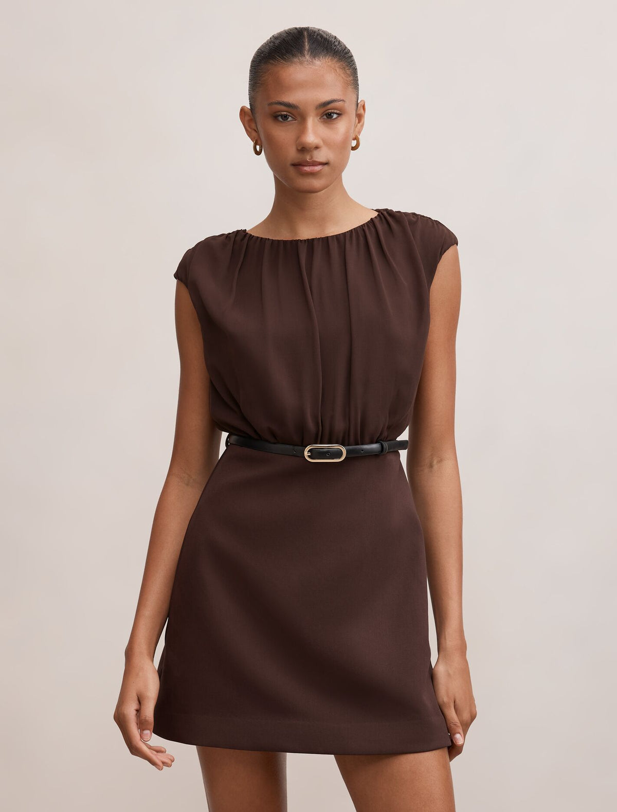 Quinn Gathered Bodice Mini Dress