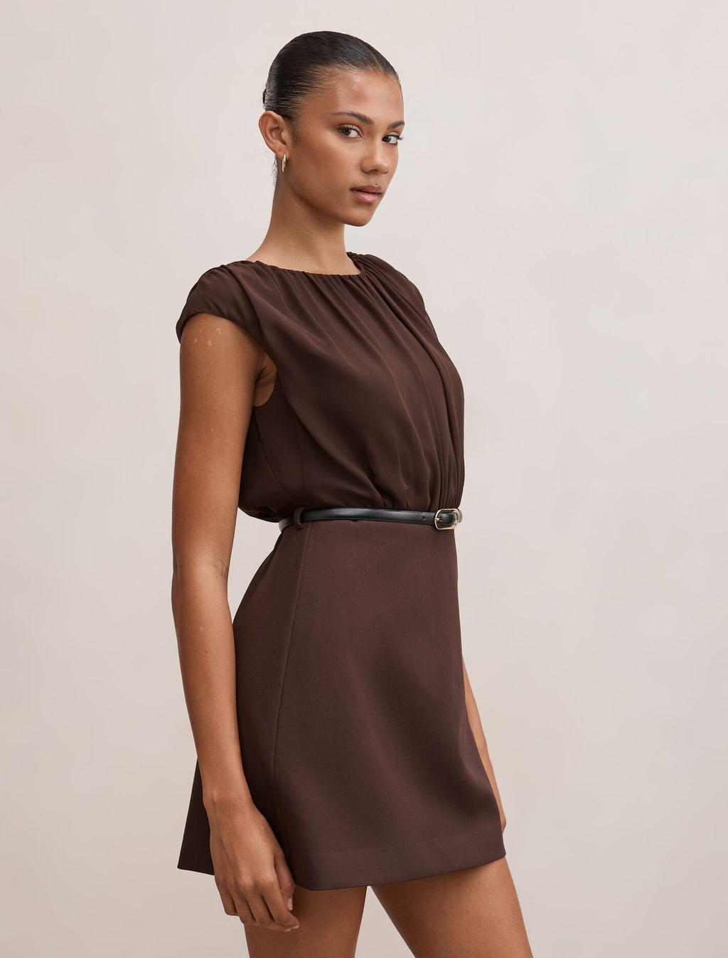 Quinn Gathered Bodice Mini Dress