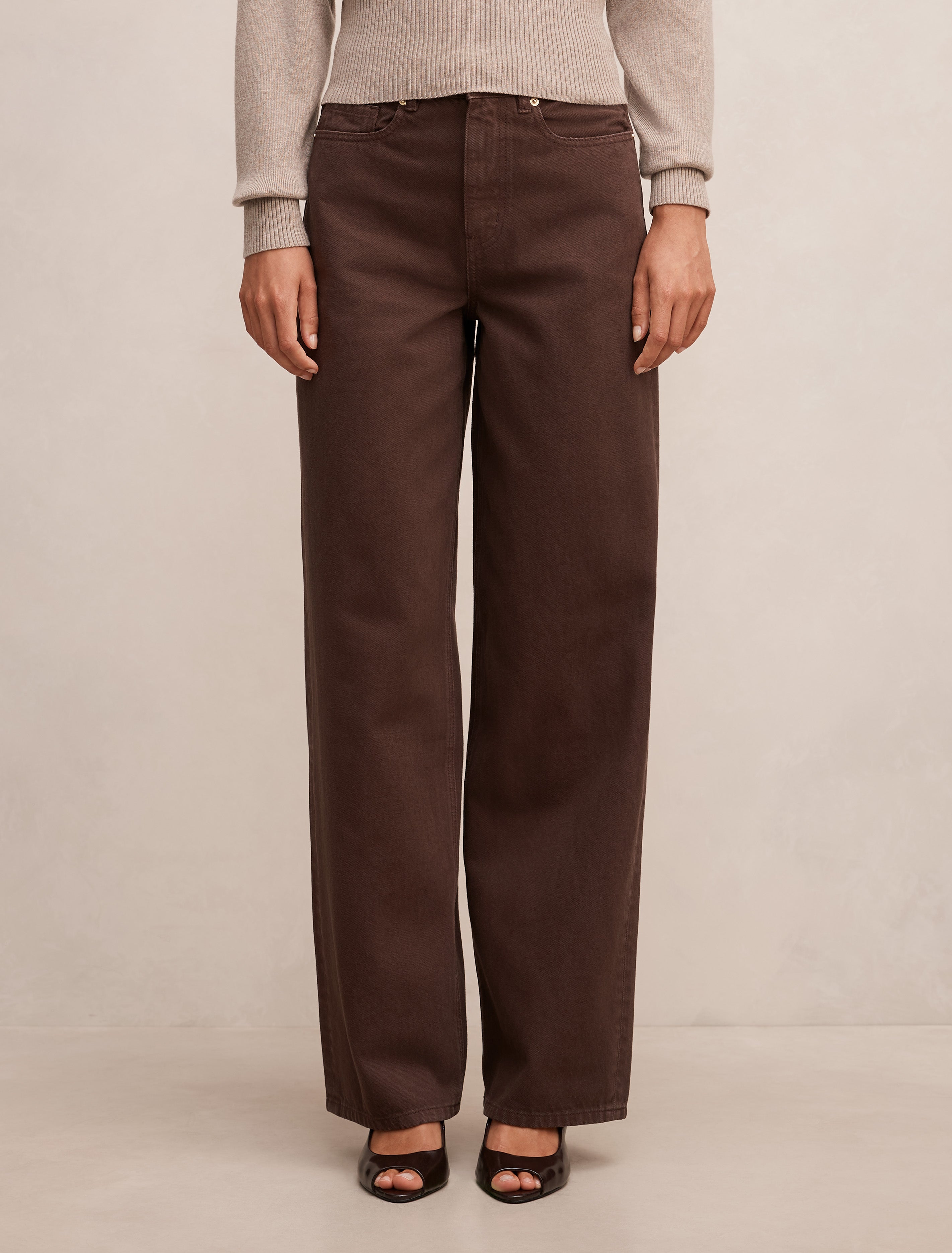Gia High Rise Wide Leg Jean