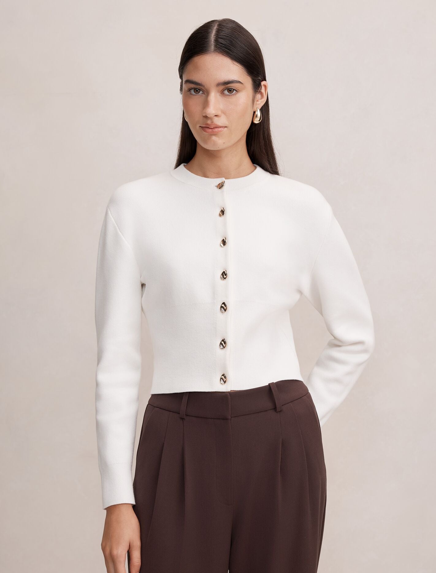 Kaia Deep Hem Cardigan