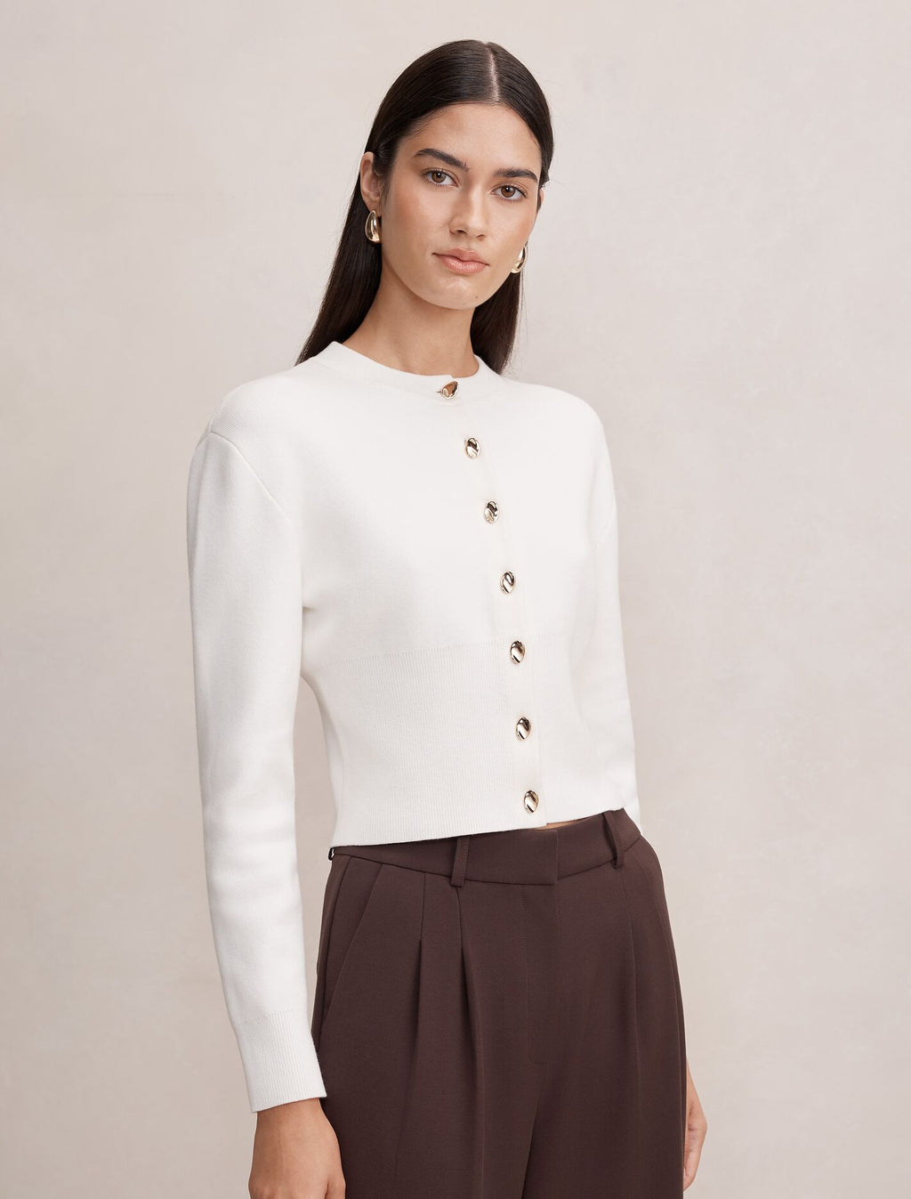 Kaia Deep Hem Cardigan