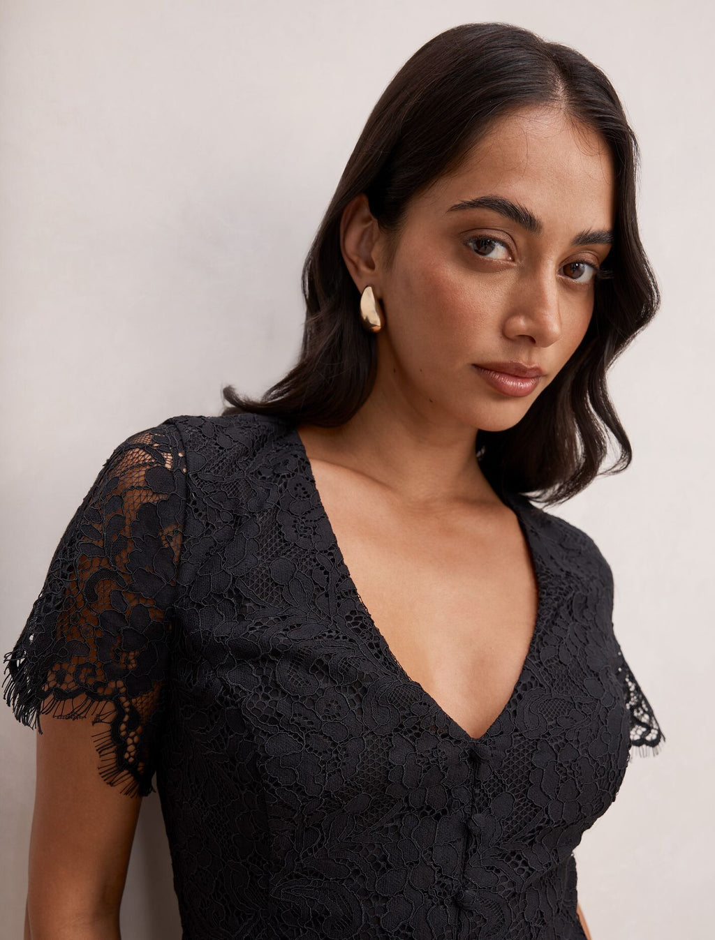 Vienna Lace V-Neck Top