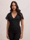 Vienna Lace V-Neck Top