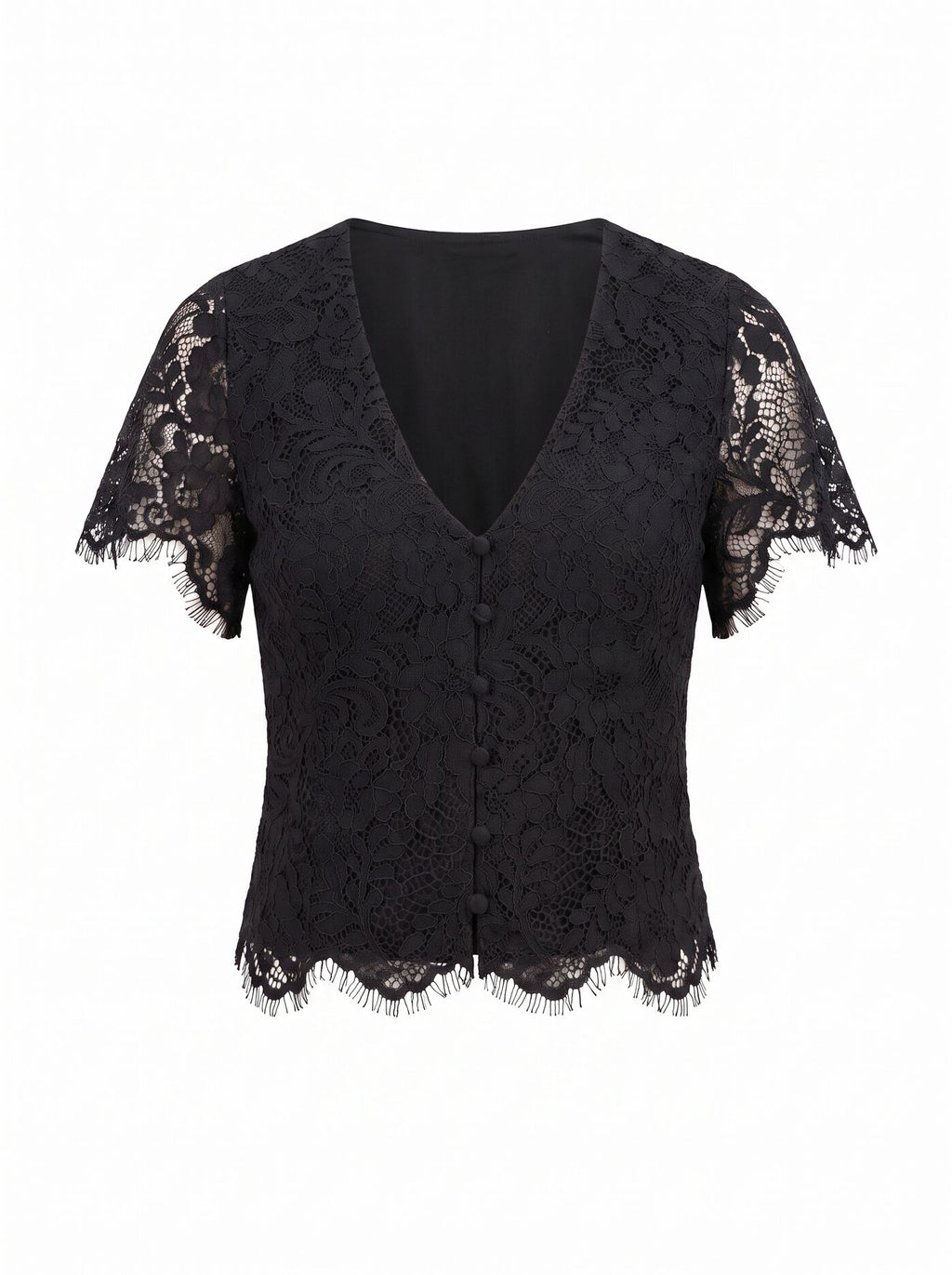 Vienna Lace V-Neck Top