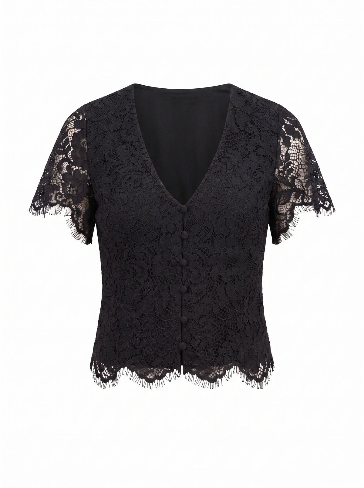 Vienna Lace V-Neck Top