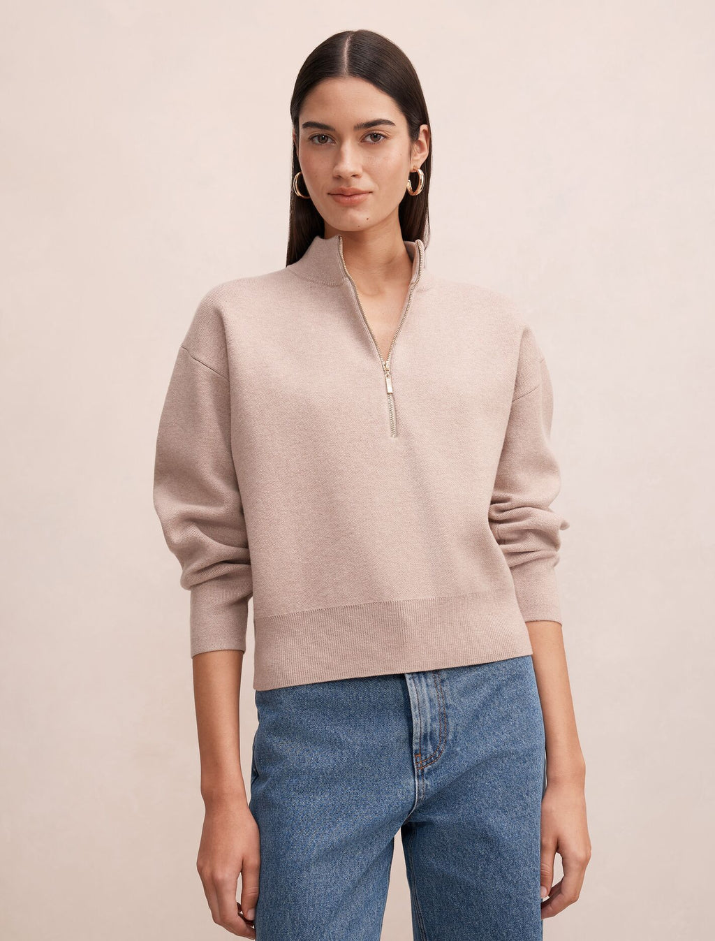 Hayley Quarter Zip Sweater