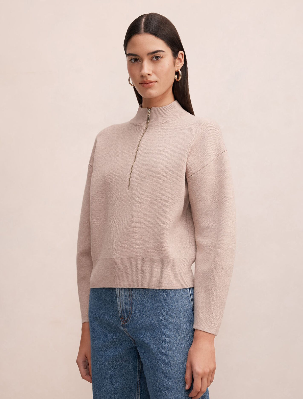 Hayley Quarter Zip Sweater