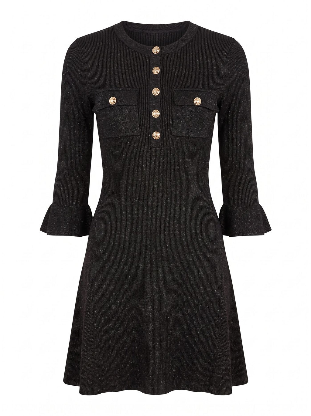 Emelia Lurex Knit Mini Dress