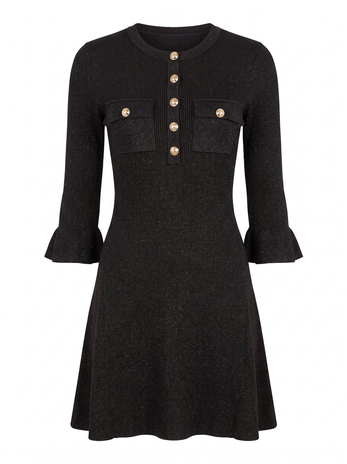 Emelia Lurex Knit Mini Dress