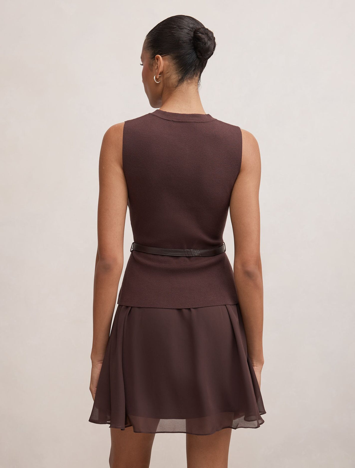 Belle Woven Mix Mini Dress