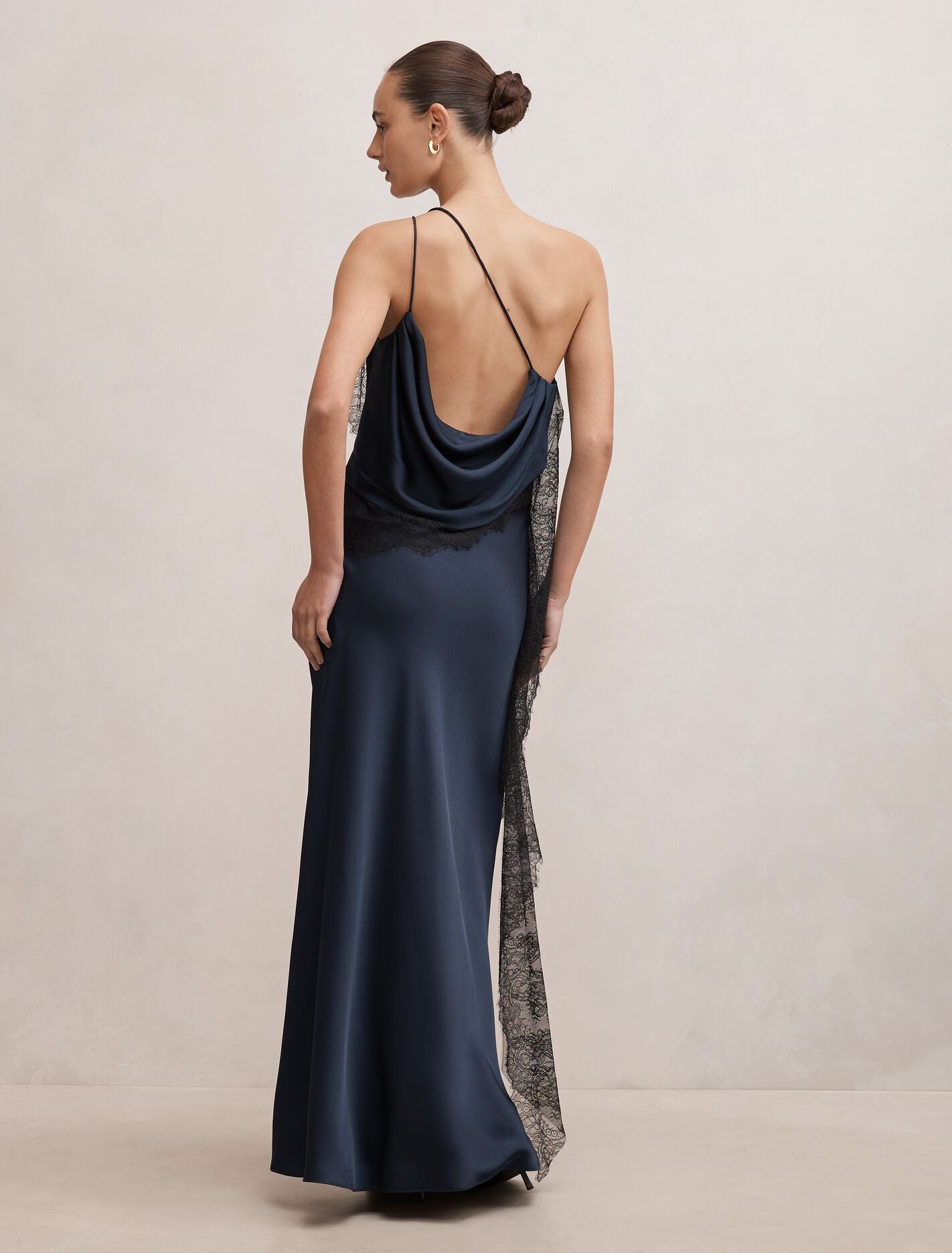 Sylvie Asym Satin Bias Dress
