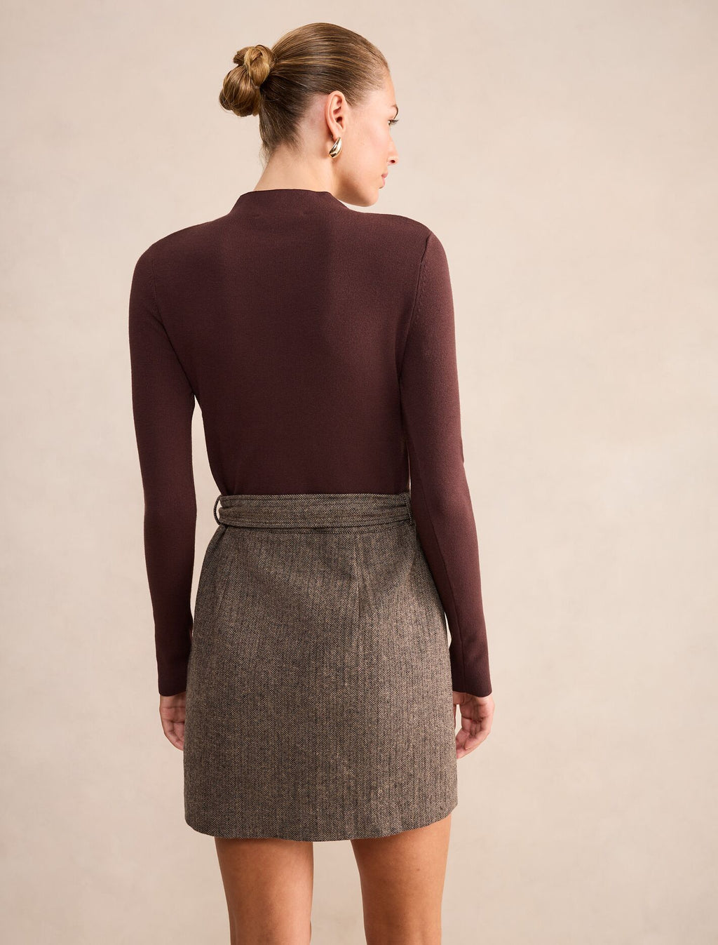 Freya Woven Mixed Mini Dress