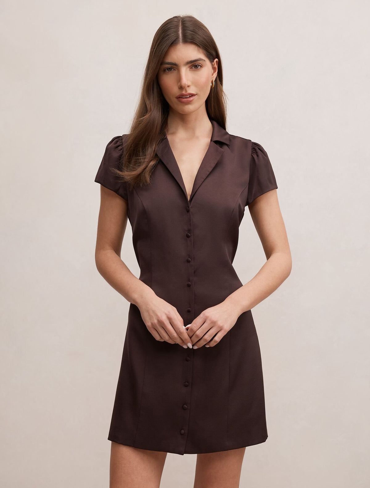 blair brown dress Satin Collared – Ever New USA Prom24 Our Blair Chiffon dress Forever 21 Twist-Back Midi color:Vintage Rose
