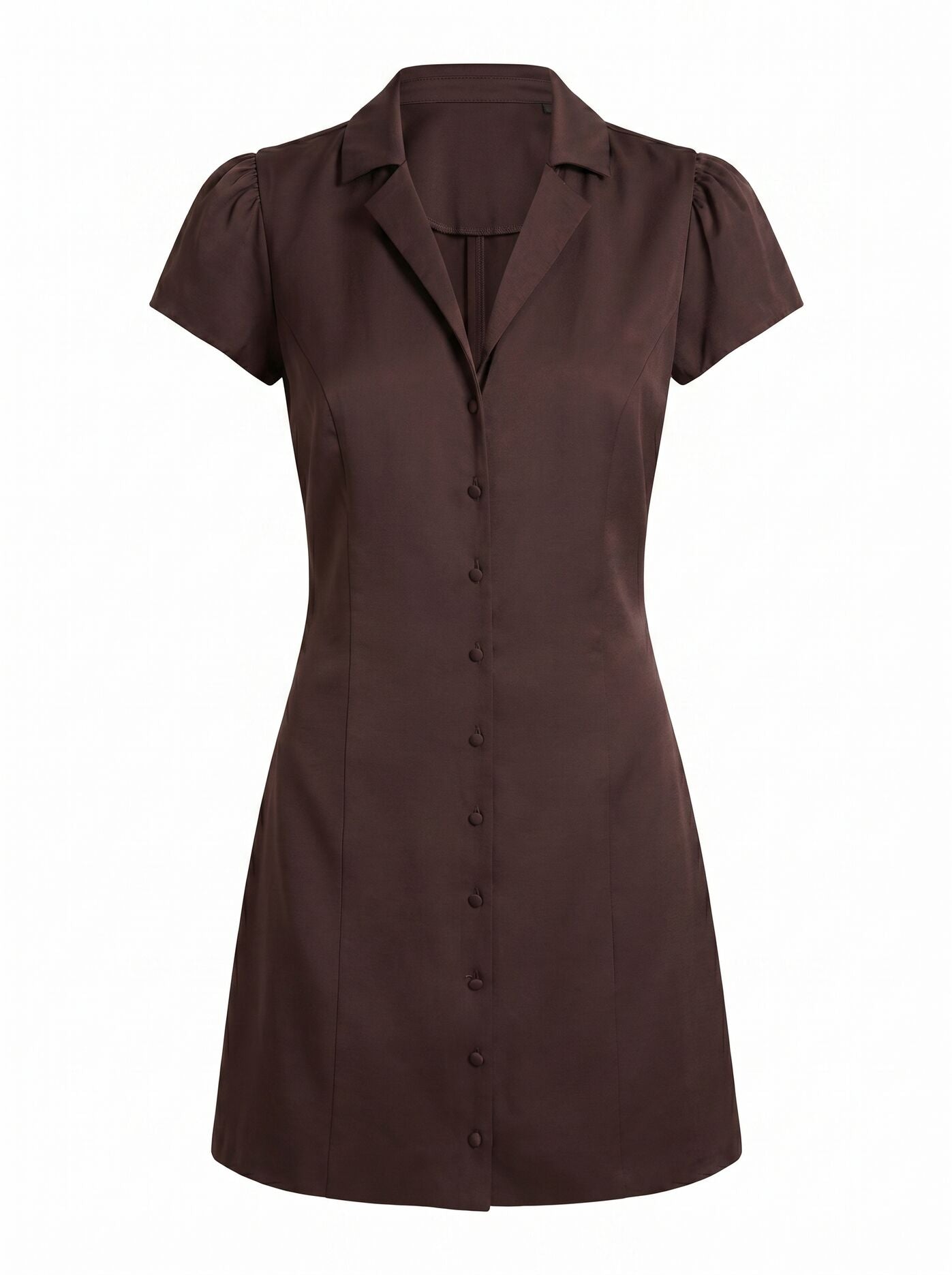 Blair Satin Collared Mini Dress