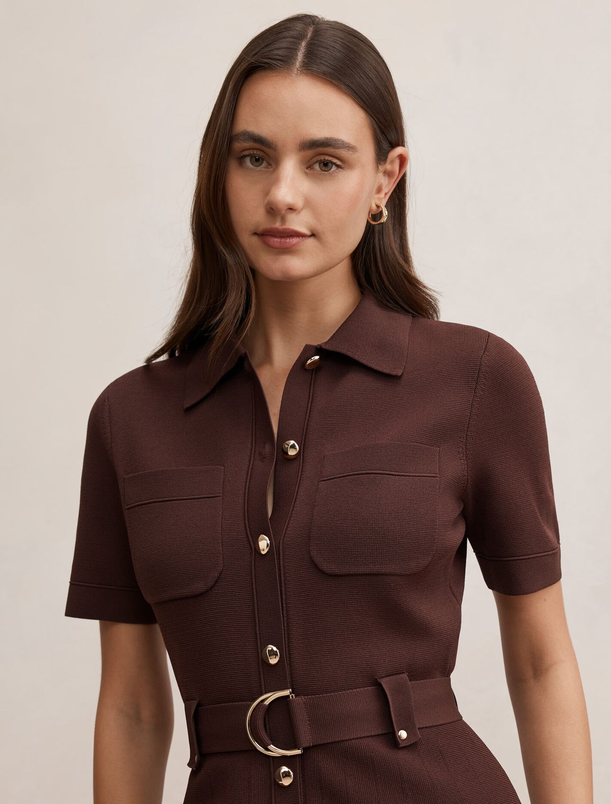 Amy Fit and Flare Knit Mini Dress
