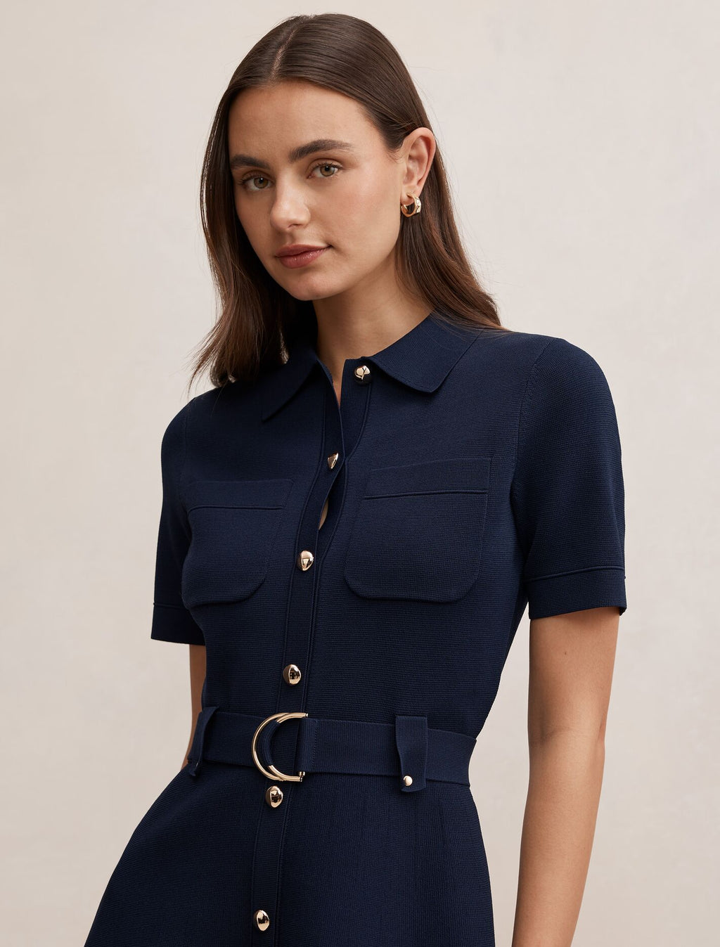 Amy Fit and Flare Knit Mini Dress
