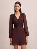 Mackenzie Lace Trim Mini Dress