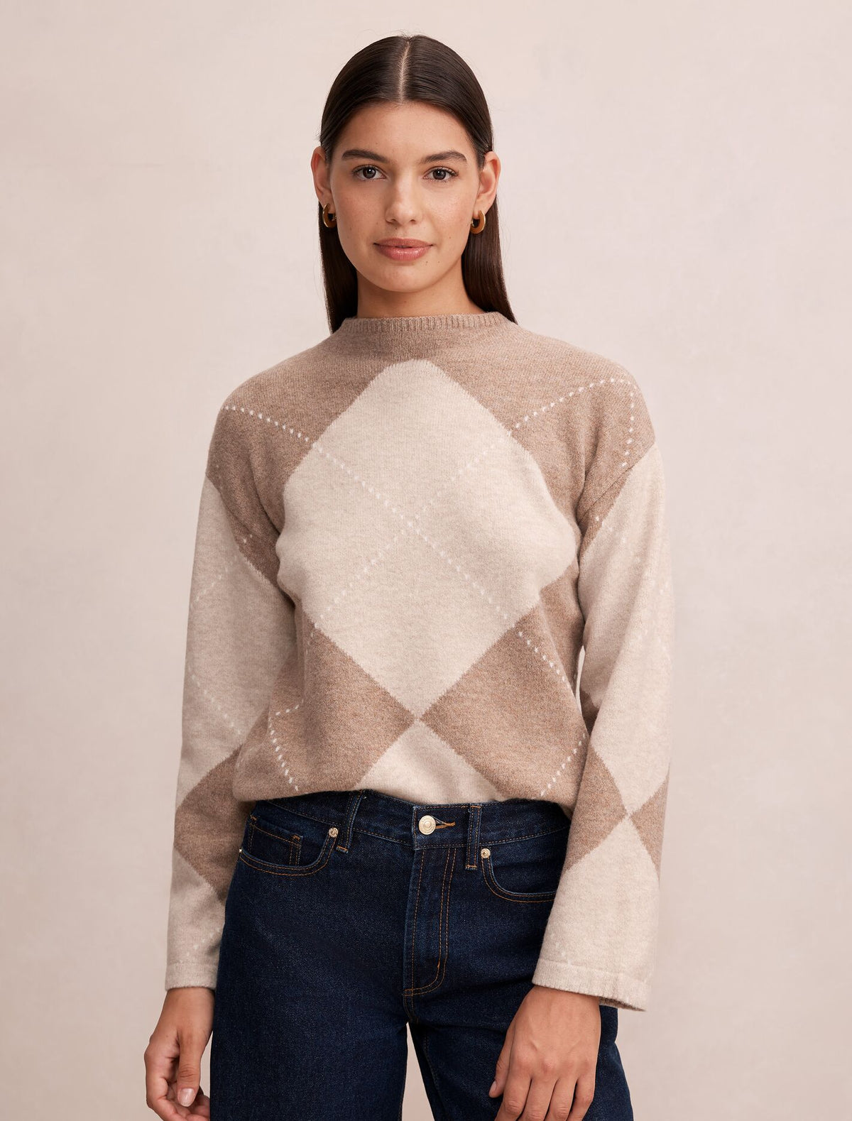 Amal Argyle Sweater