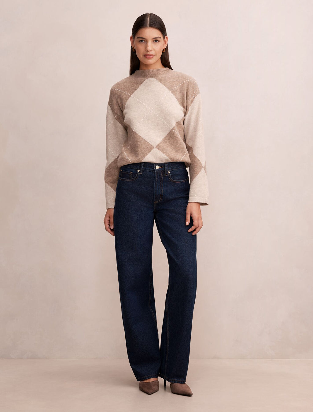 Amal Argyle Sweater