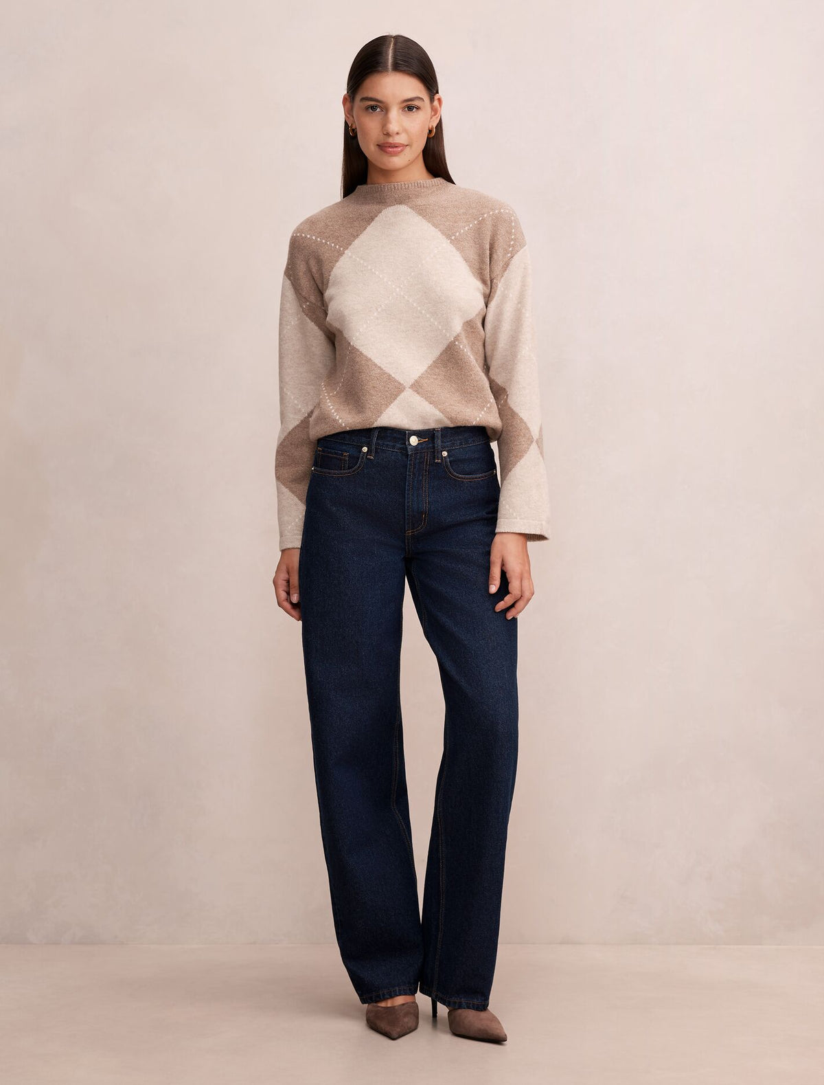 Amal Argyle Sweater