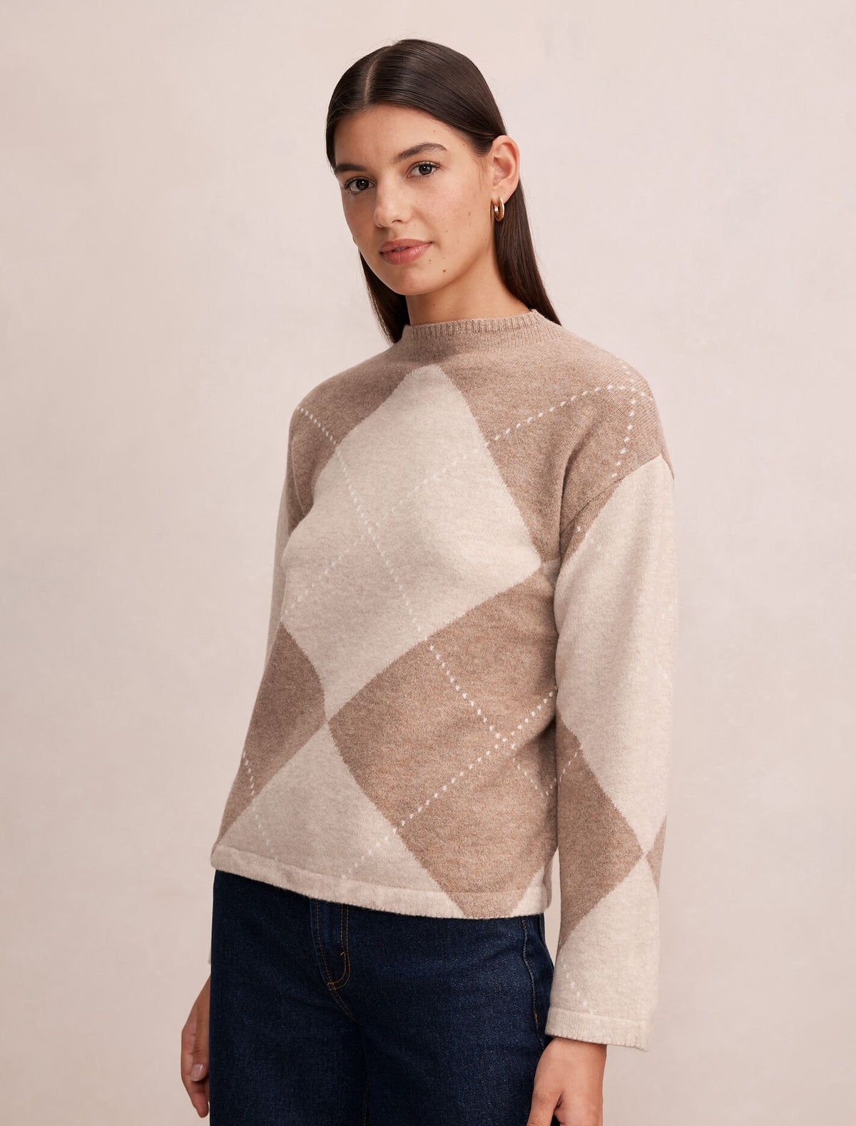 Amal Argyle Sweater