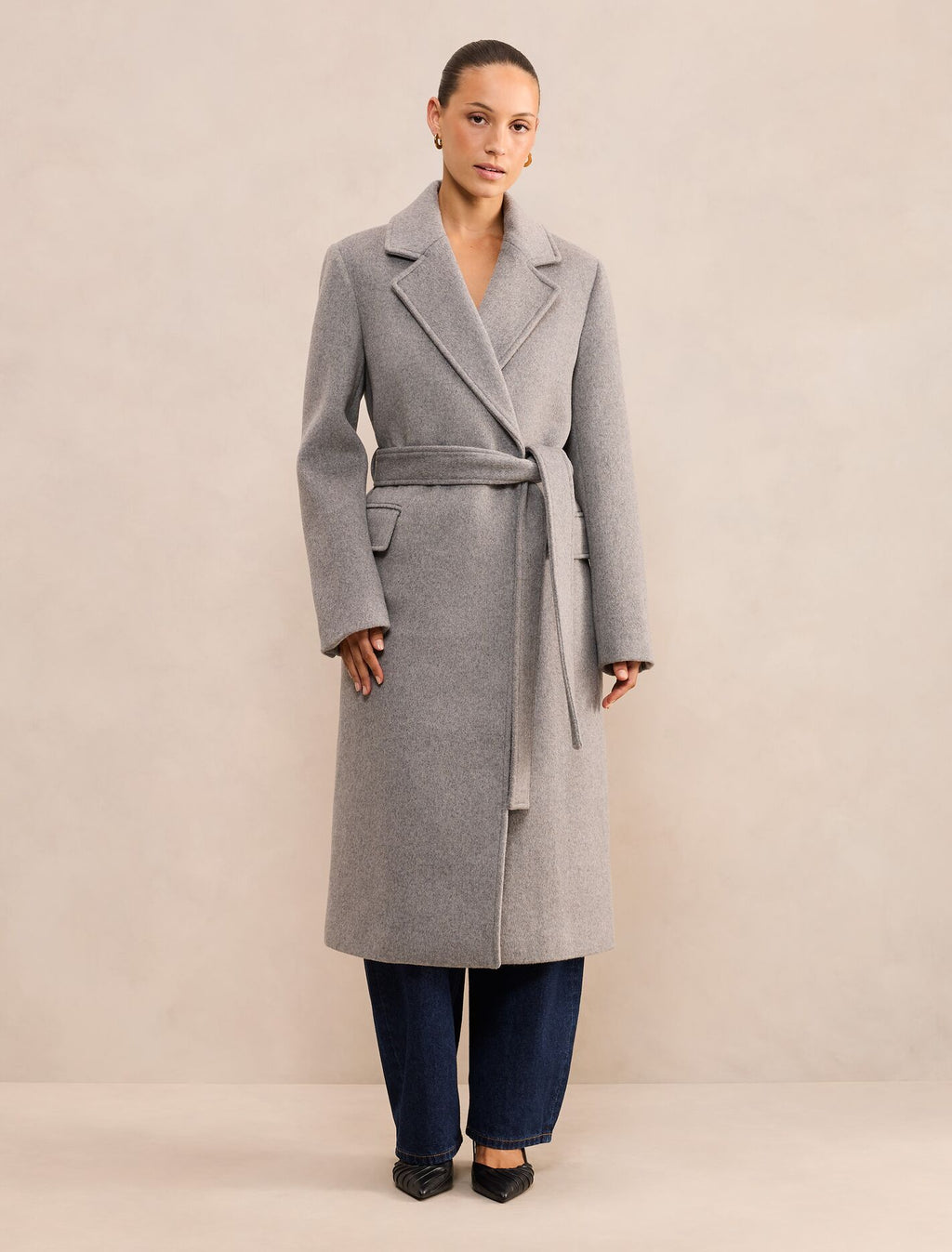 Aydee Petite Double Breasted Coat
