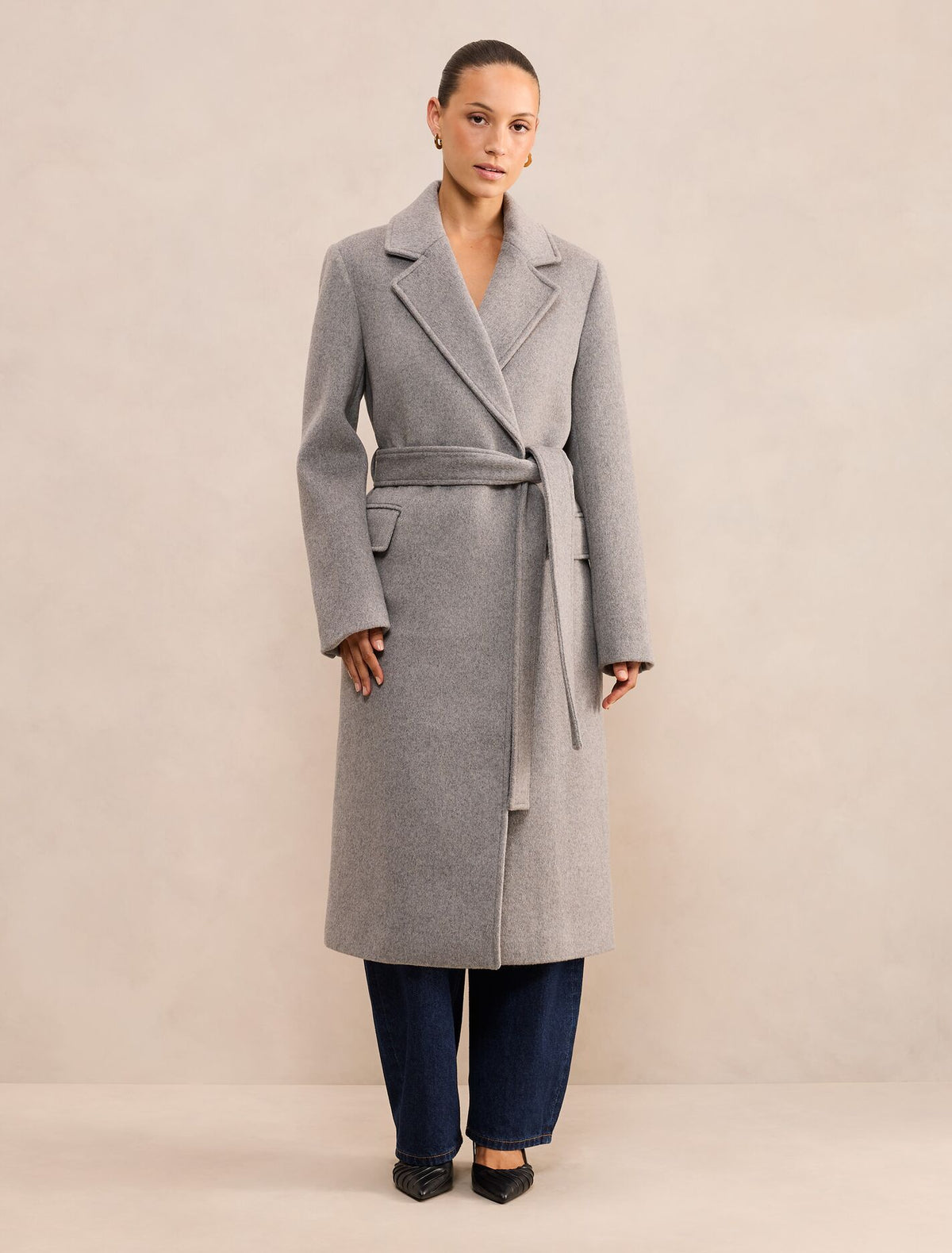 Aydee Petite Double Breasted Coat