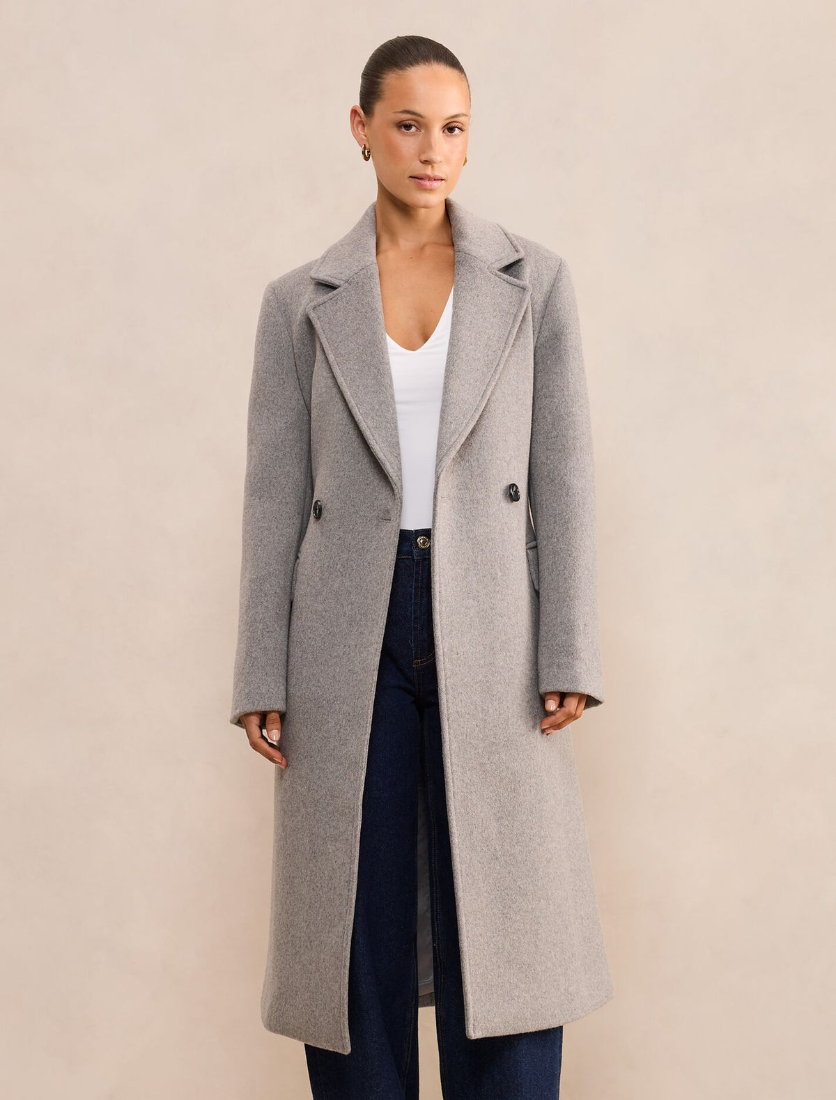 Aydee Petite Double Breasted Coat