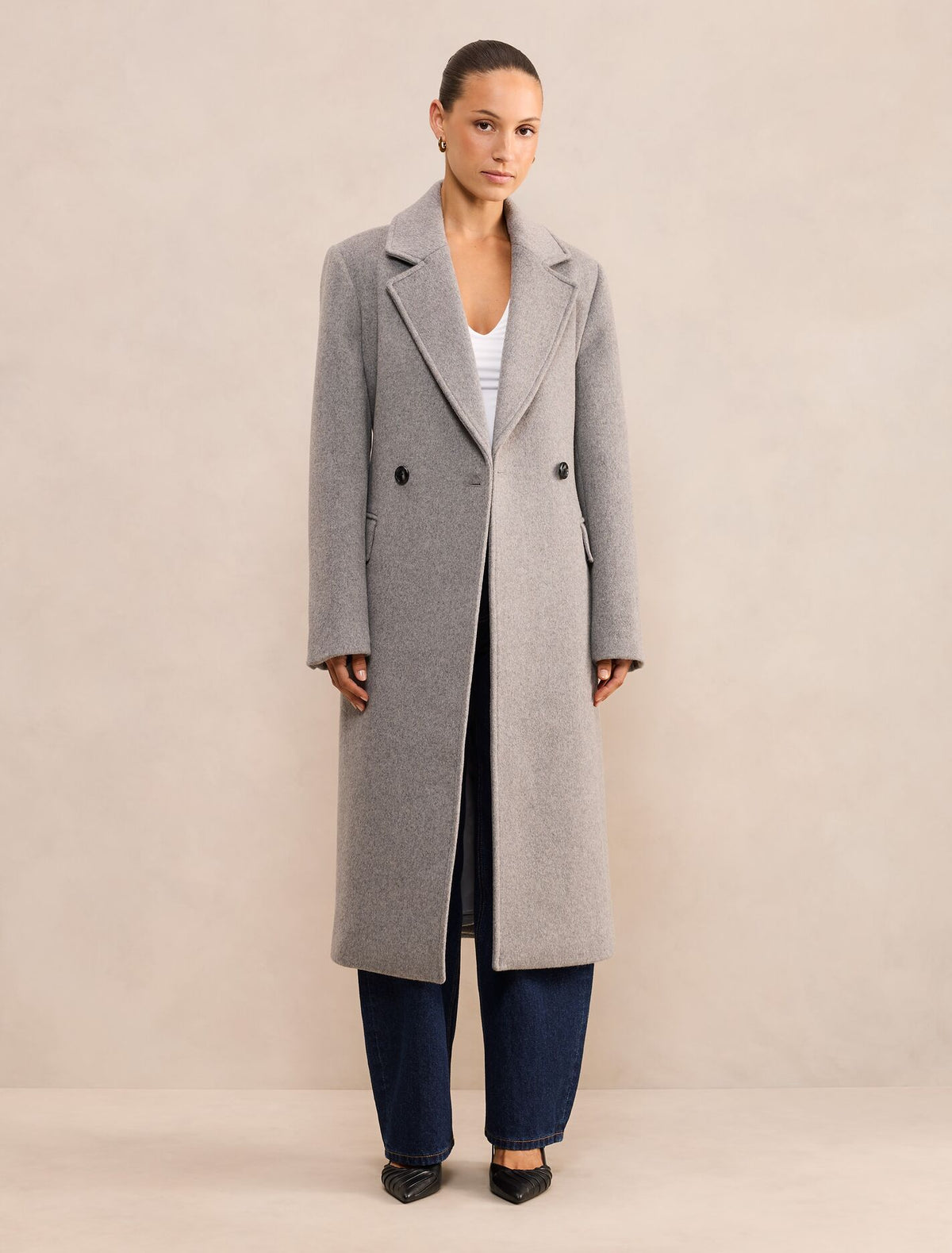 Aydee Petite Double Breasted Coat