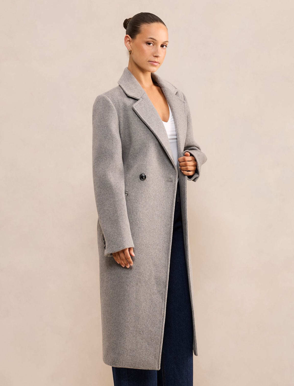 Aydee Petite Double Breasted Coat