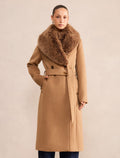 Esme Petite Faux Fur Collar Coat