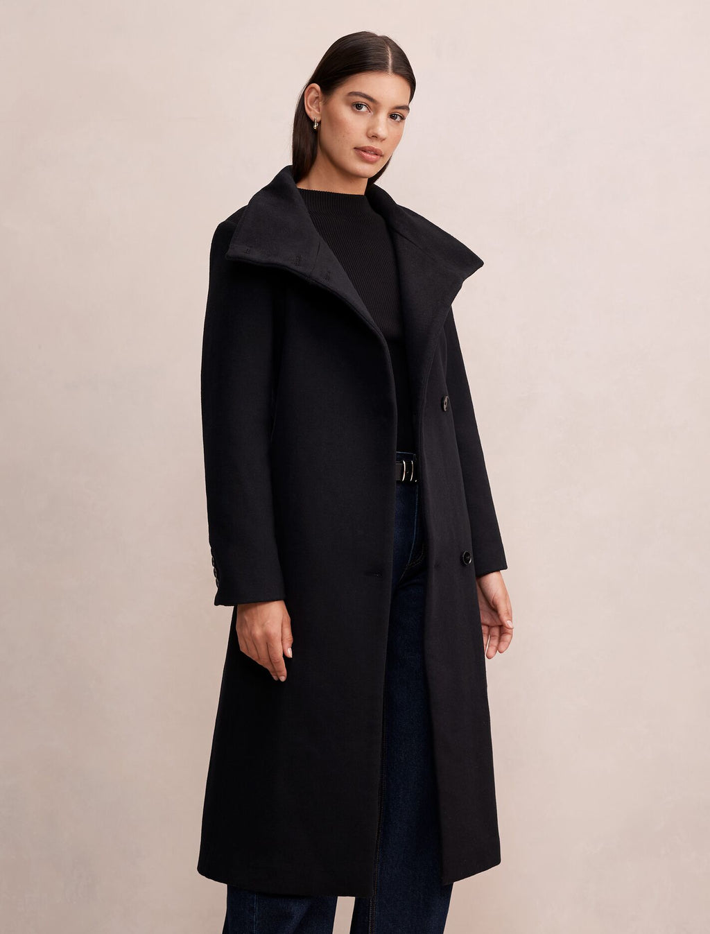 Rue Funnel Neck Coat