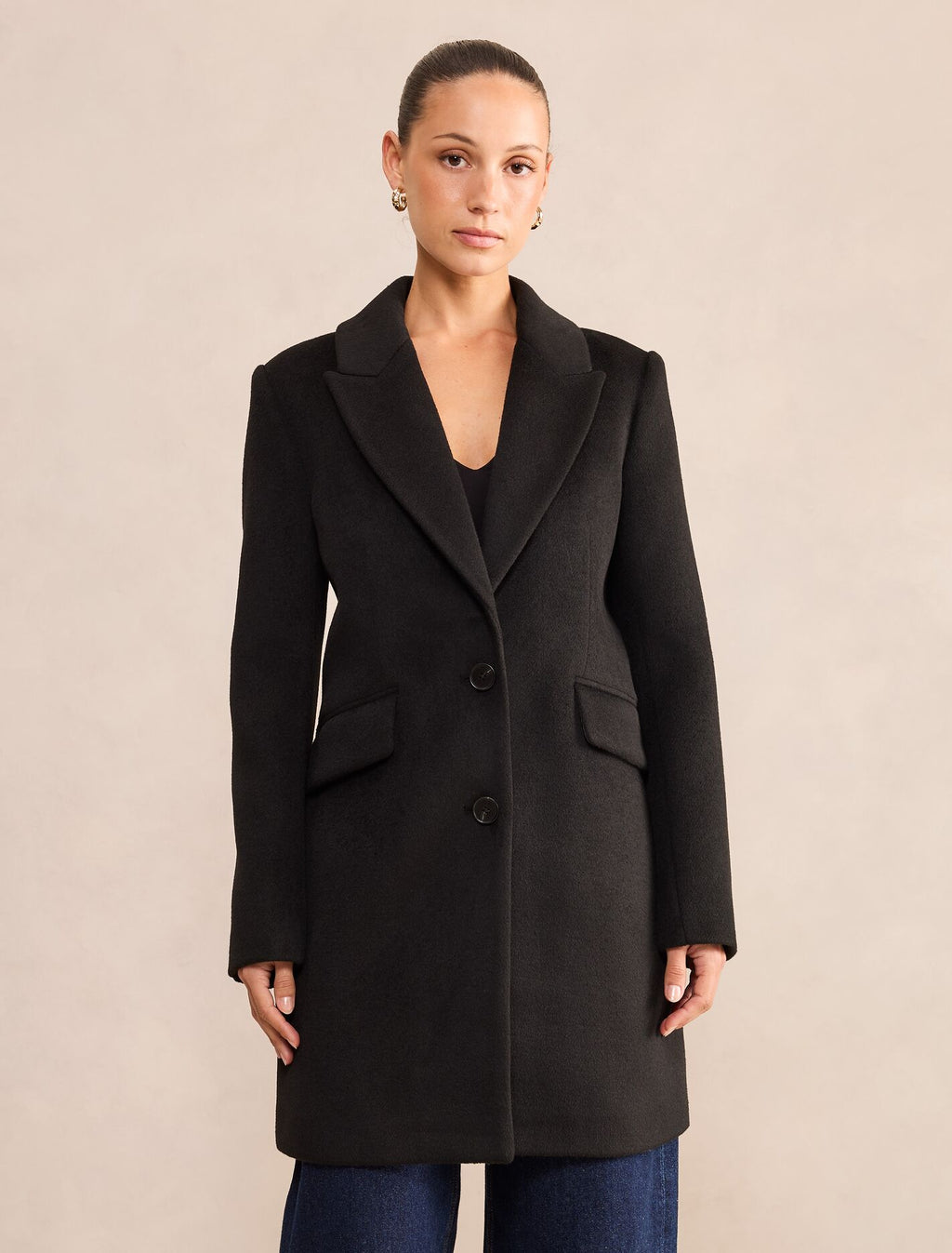 Avery Petite Single Breasted Coat