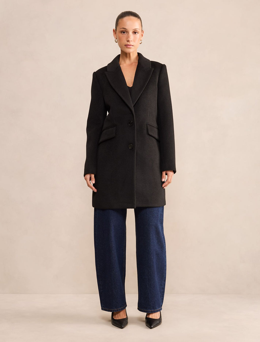 Avery Petite Single Breasted Coat